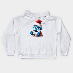 Portrait Grouchy Smurf Kids Hoodie